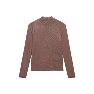 Mint Velvet Brown Mesh Embellished Top